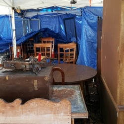 Second Hand Rose Antiques - Furniture outside!