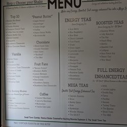 Small Town Nutrition - Menu