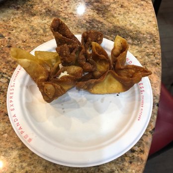 Panda Express - They over cooked the Crab Rangoon not very tasty - Chinese Near Me - Bentonville, Arkansas Panda Express - They over cooked the Crab Rangoon not very tasty - Chinese Near Me - Bentonville, Arkansas