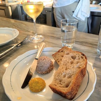St Lawrence Restaurant - Complimentary pork pate with mustard and fresh bread - French Near Me - Vancouver, British Columbia St Lawrence Restaurant - Complimentary pork pate with mustard and fresh bread - French Near Me - Vancouver, British Columbia