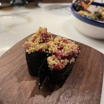 Uchi Miami - A5 + salt cured Yolk - Japanese Near Me - Miami, Florida
