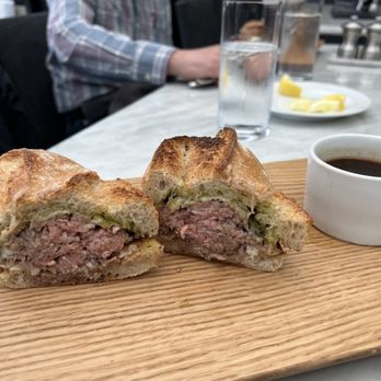 RH Rooftop Restaurant at RH Marin - Shaved ribeye sandwich - American Near Me - Corte Madera, California RH Rooftop Restaurant at RH Marin - Shaved ribeye sandwich - American Near Me - Corte Madera, California