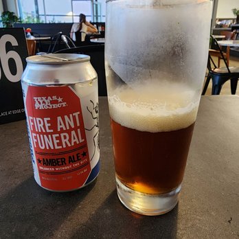 James Provisions - Fire Ant Funeral Amber Ale - Salad Near Me - Hurst, Texas