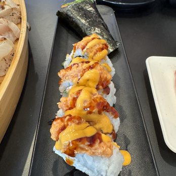 Ahi & Vegetable- Ewa Beach - Firecracker roll and spicy ahi hand roll from all you can eat menu - Sushi Bars Near Me - Ewa Beach, Hawaii Ahi & Vegetable- Ewa Beach - Firecracker roll and spicy ahi hand roll from all you can eat menu - Sushi Bars Near Me - Ewa Beach, Hawaii