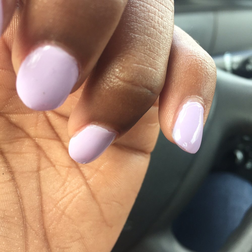 Nails Spa Village - Top coat not on full nail - Nail Salons Near Me - Omaha, Nebraska Nails Spa Village - Top coat not on full nail - Nail Salons Near Me - Omaha, Nebraska