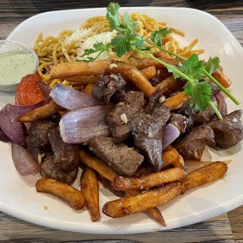 Fusion Corner - Chef Recommend Lomo Saltado - Asian Fusion Near Me - Stanton, California Fusion Corner - Chef Recommend Lomo Saltado - Asian Fusion Near Me - Stanton, California