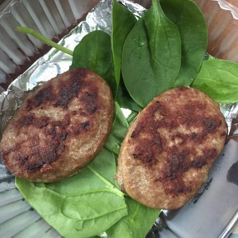 Dimond Cafe - Perfectly cooked turkey sausage with just the right amount of Italian spices on a bed of green spinach. - Burgers Near Me - Oakland, California Dimond Cafe - Perfectly cooked turkey sausage with just the right amount of Italian spices on a bed of green spinach. - Burgers Near Me - Oakland, California