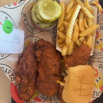 Dave's Hot Chicken - Dave's #3: 1 Tender & 1 Slider w/ Fries - Halal Near Me - Edmond, Oklahoma