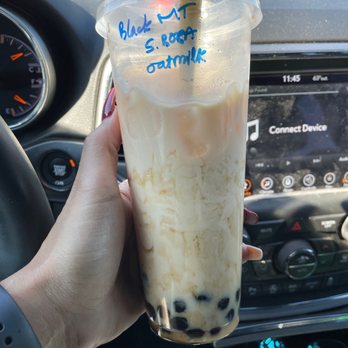 T-Pioca - Black Milk Tea with Black Sugar Boba - Bubble Tea Near Me - San Antonio, Texas