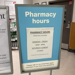 Walgreens - Pharmacy now closed on weekends