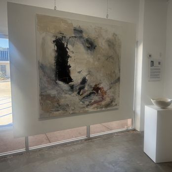 Alberto Garcia Uria Studio - Art on floating wall by Sahba Shere, ceramics by Barbra Noris. - Art Galleries Near Me - Cathedral City, California Alberto Garcia Uria Studio - Art on floating wall by Sahba Shere, ceramics by Barbra Noris. - Art Galleries Near Me - Cathedral City, California