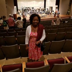 Pearl City Cultural Center - Mom after the concert.