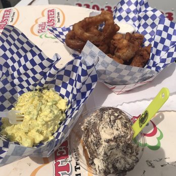 Philly Buster - Potato salad, onion rings, scoop of Buckeye Blitz ice cream - Food Trucks Near Me Philly Buster - Potato salad, onion rings, scoop of Buckeye Blitz ice cream - Food Trucks Near Me