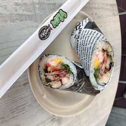 Yum Sushi Burrito & Poke - Sushi burrito for my lunch. Yum!