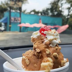 Al's Cone Zone - Peanut butter sundae