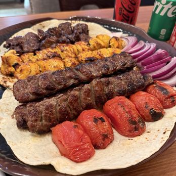 Shahs of Kabob - Family platter - Persian/Iranian Near Me - Miami, Florida Shahs of Kabob - Family platter - Persian/Iranian Near Me - Miami, Florida