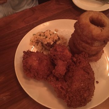 Scratch - Scratch Fried Chicken w Side of Onion Rings - New American Near Me - Mountain View, California Scratch - Scratch Fried Chicken w Side of Onion Rings - New American Near Me - Mountain View, California