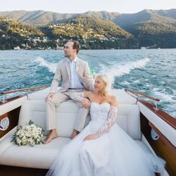Lovely Bride - Cheridan wearing our Adriana Madrid 'Adhara' gown