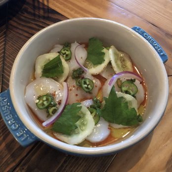 The Dabney - Scallop crudo - yum! - New American Near Me - Washington, DC, District of Columbia The Dabney - Scallop crudo - yum! - New American Near Me - Washington, DC, District of Columbia