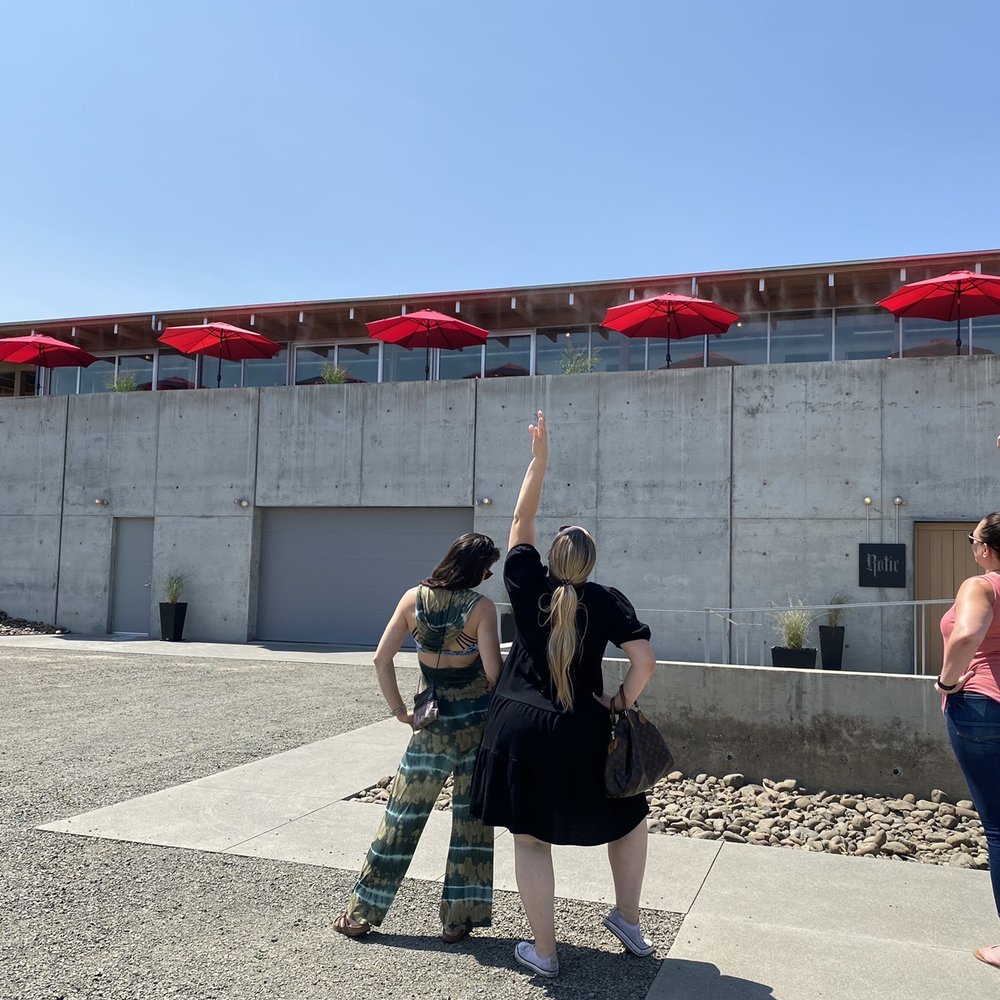 The outside of the winery. My girls may have had a little too much to drink by this point The outside of the winery. My girls may have had a little too much to drink by this point