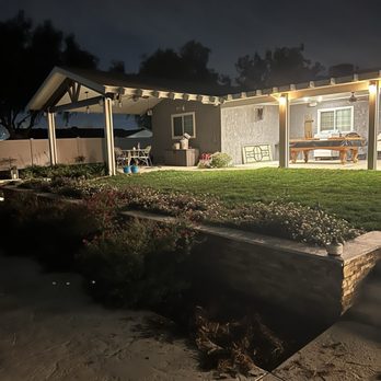 JC Kelley Construction - 14'x36' and 18'x20' 3" insulated gable patio covers. 3 fans, 12 ceiling led lights, 6 post lights and 2 heaters - General Contractors Near Me