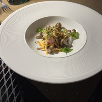Flea Street - Mushroom consommé (pre broth) - New American Near Me - Menlo Park, California