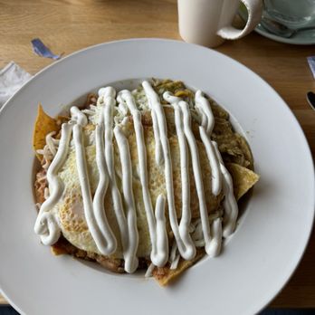 The Churro Waffle - Chila Classic Chilaquiles Red/Green - Breakfast & Brunch Near Me - Chicago, Illinois