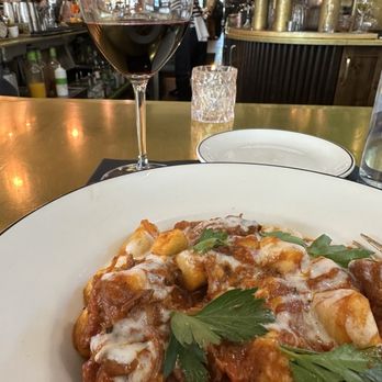 Bar Corallini - Pasta special (gnocch/osso bucco pork) and chianti. - Bars Near Me - Madison, Wisconsin