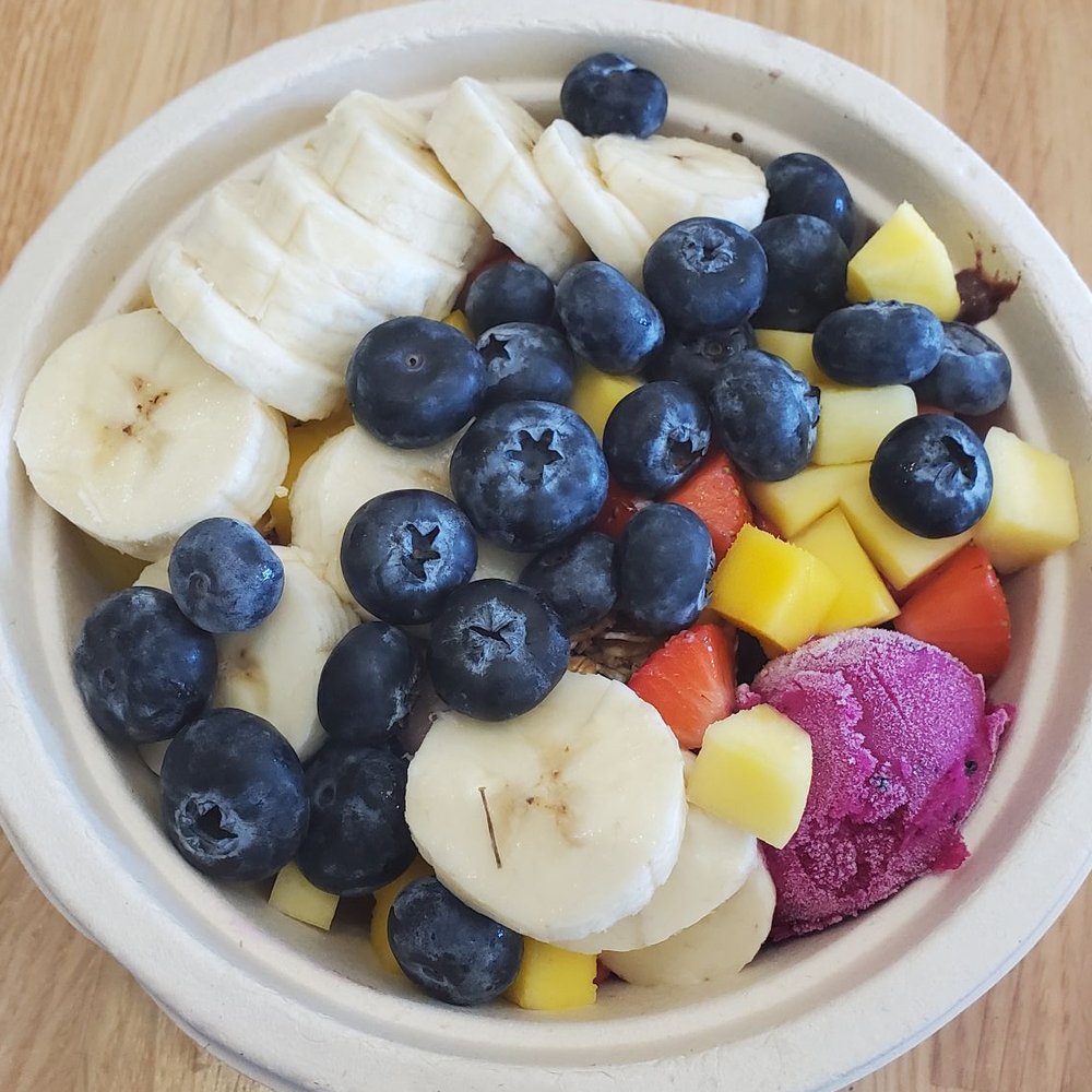 Anzo - Fruit, acai, and pitaya bowl with home made granola - Mediterranean Near Me - Boynton Beach, Florida Anzo - Fruit, acai, and pitaya bowl with home made granola - Mediterranean Near Me - Boynton Beach, Florida