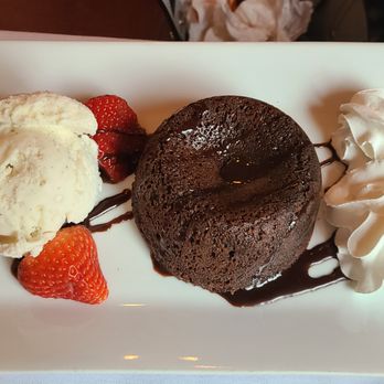 CinCin Restaurant - Chocolate Souffle with vanilla ice cream - Chinese Near Me - Philadelphia, Pennsylvania