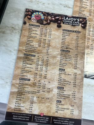 Menu photo 1 LaJoy's Coffee Cafe St Louis, MO
