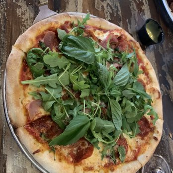 Region's 117 - Meat lovers pizza added basil and arugula delicious - New American Near Me - Lake Frederick, Virginia Region's 117 - Meat lovers pizza added basil and arugula delicious - New American Near Me - Lake Frederick, Virginia