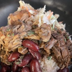 Kool Runninz SB - Pork with coconut rice and red beans with coleslaw