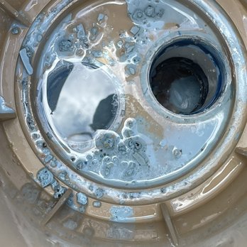 Mercury Pool Plastering - They didn't block the plumbing when applying minitek. They took the sponges out before installing! SMH - Pool & Hot Tub Service Near Me