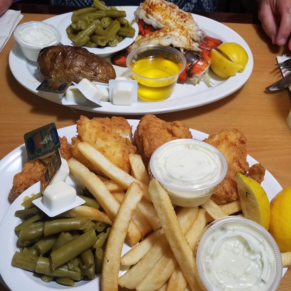 Fish and lobster dinner.