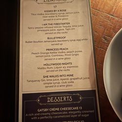 The Founder's Room - FR Menu 2025