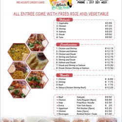 Yum Yum Hibachi on the wheels - 2020 Yum Yum Hibachi Menu