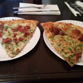OTTO - Bacon, scallion, mashed potato (left), Pulled pork and mango (right) - Pizza Near Me - Portland, Maine OTTO - Bacon, scallion, mashed potato (left), Pulled pork and mango (right) - Pizza Near Me - Portland, Maine