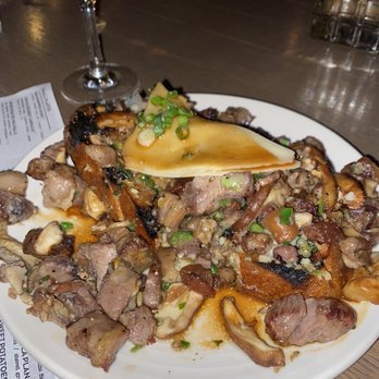 Red Ash - Bruschetta Of Wood Roasted Dry Aged Steak Trimmings - Italian Near Me - Austin, Texas Red Ash - Bruschetta Of Wood Roasted Dry Aged Steak Trimmings - Italian Near Me - Austin, Texas
