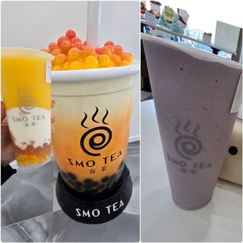 Smo Tea - Mango Pomelo and Taro Slush - Bubble Tea Near Me - Garden City Park, New York