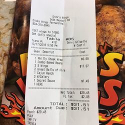 Dick's Wings And Grill Mayport - Self explanatory