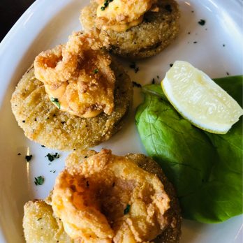 Julep Kitchen & Bar - Fried Green Tomatoes with Shrimp - Barbeque Near Me - Annapolis, Maryland Julep Kitchen & Bar - Fried Green Tomatoes with Shrimp - Barbeque Near Me - Annapolis, Maryland