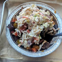 The loaded totchos with burnt ends The loaded totchos with burnt ends