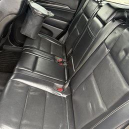 Pro Clean Plus - Don't mind the marks on the seat, those car seats put a hurtin' on leather seats! - Fences & Gates Near Me - Ardmore, Oklahoma