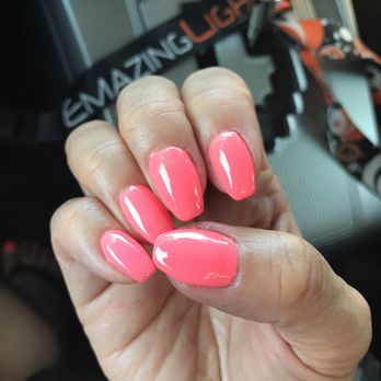 Tony's Nails - I think it's 503 or 305 can't remember, but it matches my MAC Lustre Flamingo perfectly! Thank you Thao - Nail Salons Near Me - Livermore, California