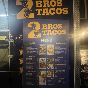 2Bros Tacos - Menu - Food Trucks Near Me - Charlotte, North Carolina 2Bros Tacos - Menu - Food Trucks Near Me - Charlotte, North Carolina