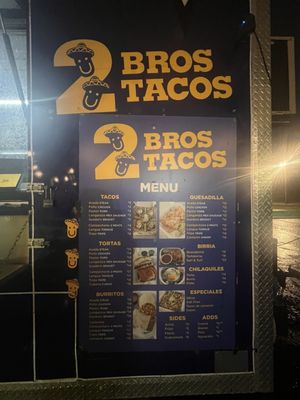 Menu photo 1 2Bros Tacos Charlotte, NC Menu photo 1 2Bros Tacos Charlotte, NC