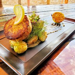 Stonefish Grill - Salmon cakes!!