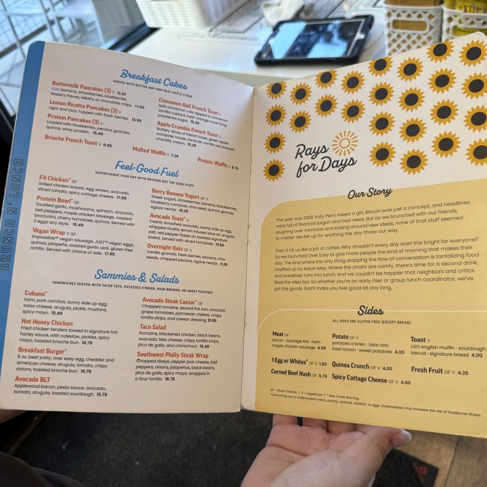 Over Easy - Surprise - The amazing menu - Breakfast & Brunch Near Me - Surprise, Arizona Over Easy - Surprise - The amazing menu - Breakfast & Brunch Near Me - Surprise, Arizona