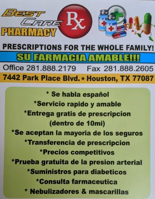 BEST CARE RX - 11 Photos - 7442 Park Pl Blvd, Houston, Texas - Pharmacy ...